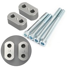 Silver Bar Risers 20mm Rise for Tiger 800/1200 Explorer 2012-2020