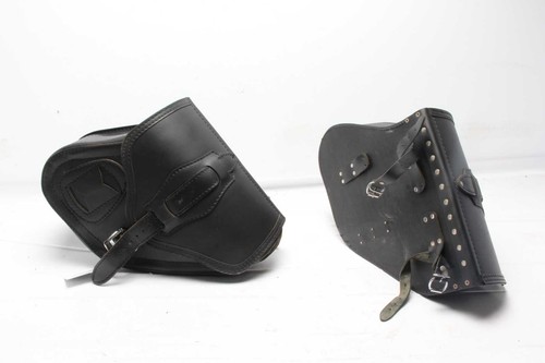 Leather saddlebags black - saddlebags,,