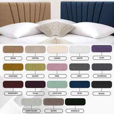 2FT6 Small Single Plush Fabric Headboard for Divan Bed 24" Sunrise Home Bedroom