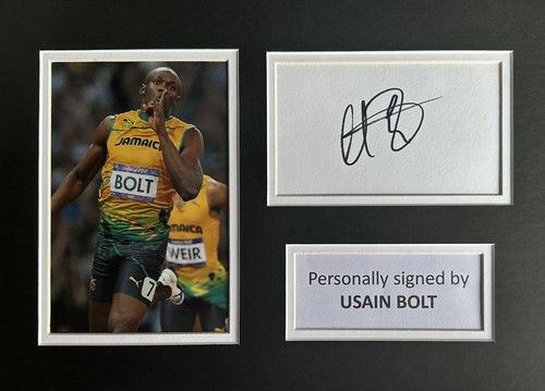 Usain bolt hand signed white - hand,