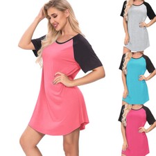 Womens Short Sleeve Night