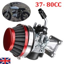 37- 80CC 2-Stroke Carb Carburetor & Air Filter+Gasket Pocket  Bike Mini Moto ATV