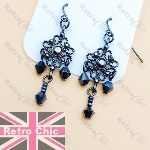 4cm gothic faux marcasite - gothic,