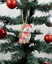 Bichon Dog Christmas Ornament