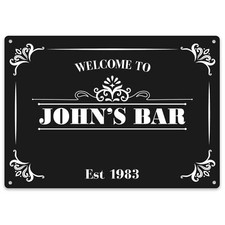 Personalised Welcome to Pub