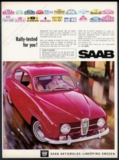 1966 Saab coupe red car color