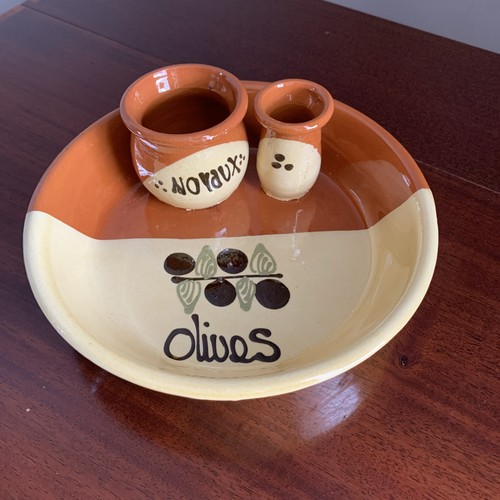 Olive serving dish terracotta - olive,