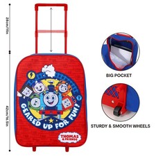 Thomas Tank Engine Trolley Cabin Hand Luggage Folding Wheeled Bag Travel Gift