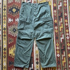 Vtg 1967 Vietnam OG 107 Ripstop Tropical Combat Jungle Pants Trousers Sz M Reg