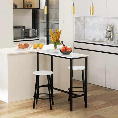 Breakfast bar table - bar, stools