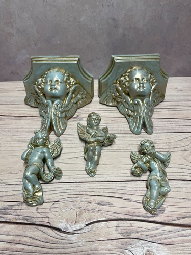 5pc duck egg blue - egg, plaster