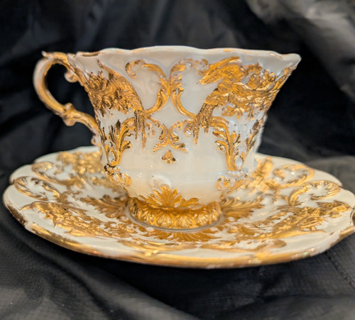 Antique meissen gold gilt - gold,