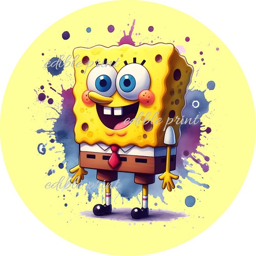 Sponge bob not official edible - sponge,
