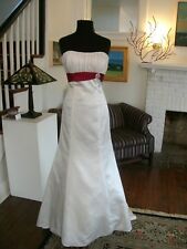 Wedding Gown Ivory w/Claret
