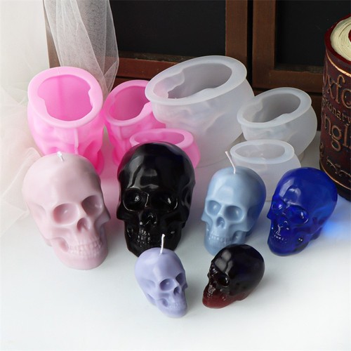 Skull silicone mold - skull,