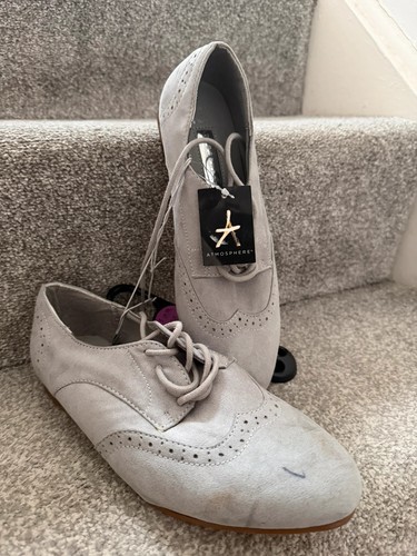 Atmosphere grey suede - grey, brogue