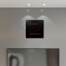 Digital Wall Clock Oversized Desk Clock Month Week Date Year LED Wall Mounted