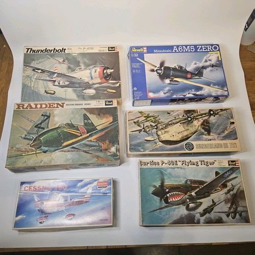Vintage aircraft model kits - aircraft, x6