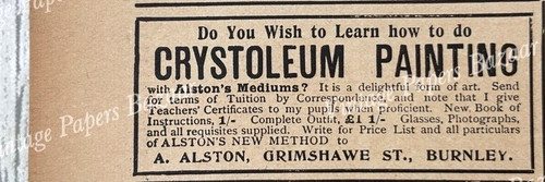 Crystoleum painting tuition - painting, a