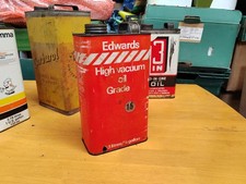 Vintage Oil Can Edwards High Vacuum Oil