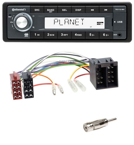Continental usb mp3 aux 1din - continental,