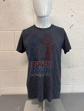 Toy Box Treasures Grey Red Rock’em Sock’em Printed T-shirt Mens Size M