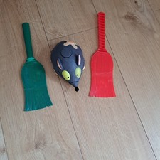 Spat the Rat Game With Green And Red Plastic Brushed