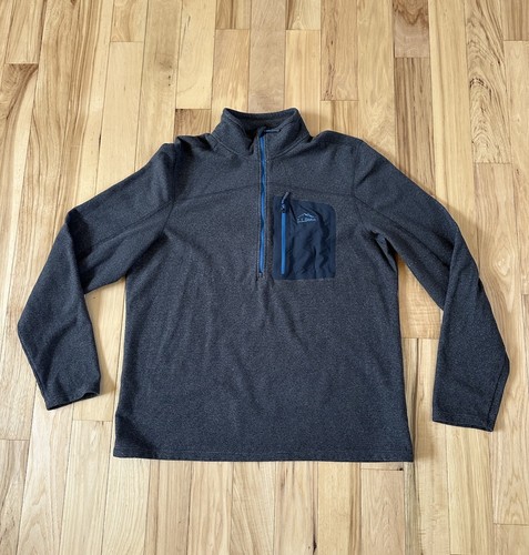 Bean fleece mens gray - l,