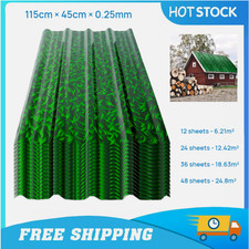 Metal Roofing Panel 12/24x Heavy Duty Galvanized Steel Corrugated Tin Roof Panel