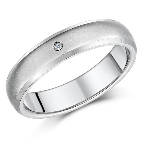 Ladies engagement ring 5mm - ladies,