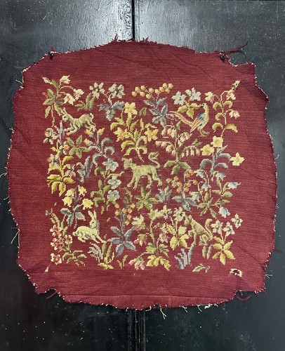Antique french needlepoint - french,