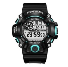 Mens Watches Big Face Military Army Walking Sports Digital LED Shockproof Watch