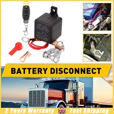 Remote Control Relay Car Battery Disconnect Cut Off Isolator Switch Kit 200A 12v
