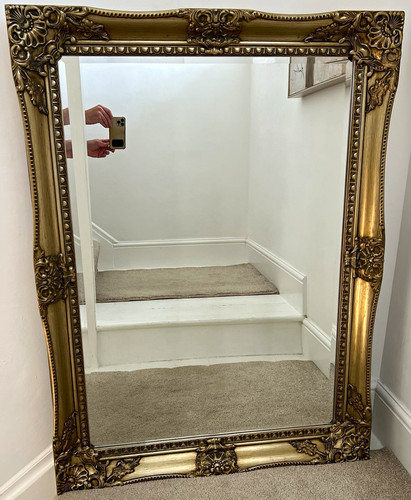 Large ornate gold - ornate, gilt