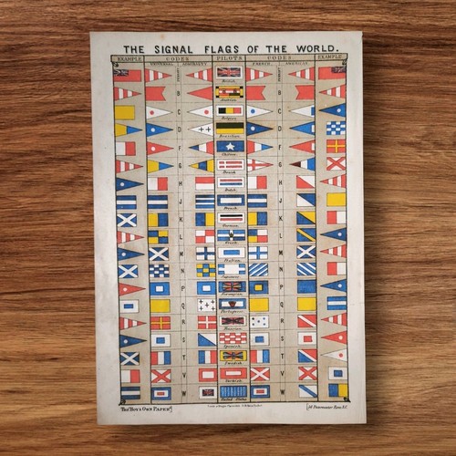 Antique 1883 the signal flags - antique,