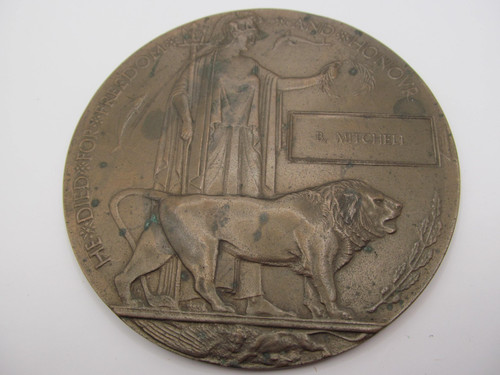 Death plaque mitchell - , b