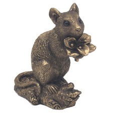 Bronze Mouse Ornament Bronzed Resin Sculpture Shelf Sitter Gift Idea Choice of 5