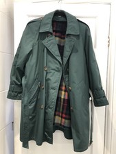 Vintage forest green trench - forest,