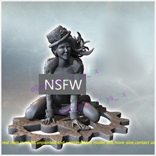 Seated Steampunk Woman 1/8 1/4