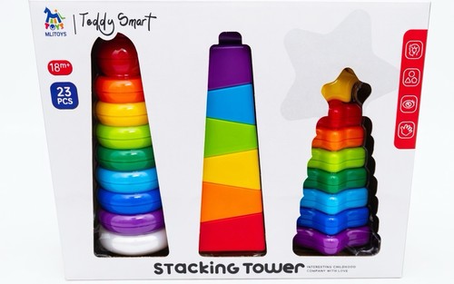 Fun rainbow stacking - stacking, tower