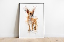 Watercolour Splash Chihuahua
