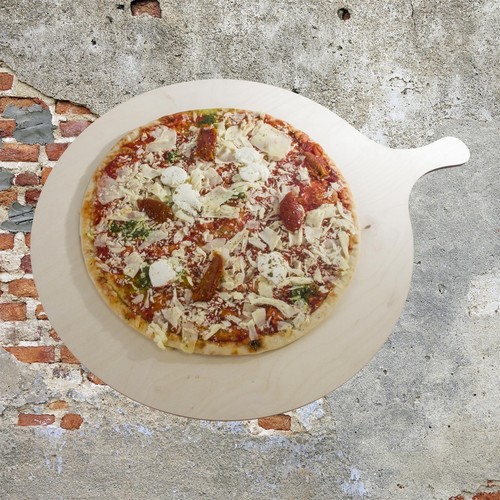 Wooden pizza serving board - wooden,