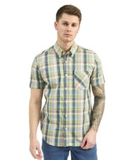 BEN SHERMAN GREEN S/S GINGHAM