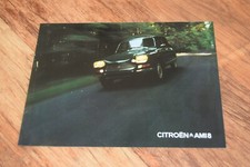 CITROEN AMI 8  BROCHURE 1970s Vintage Retro RARE - UK SELLER