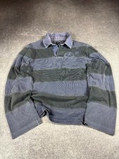 Vtg Rugby Shirt Faded Striped