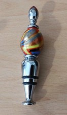 Glass wine bottle stopper - wine,