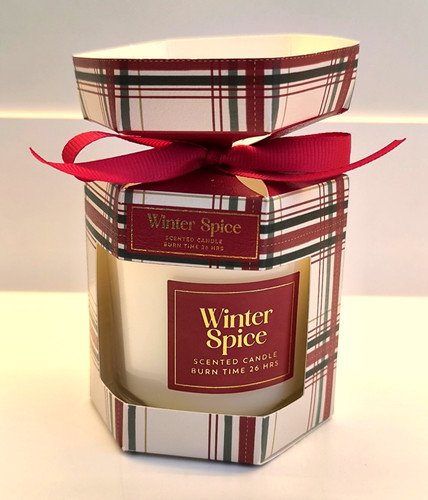 Winter spice scented - winter, candle