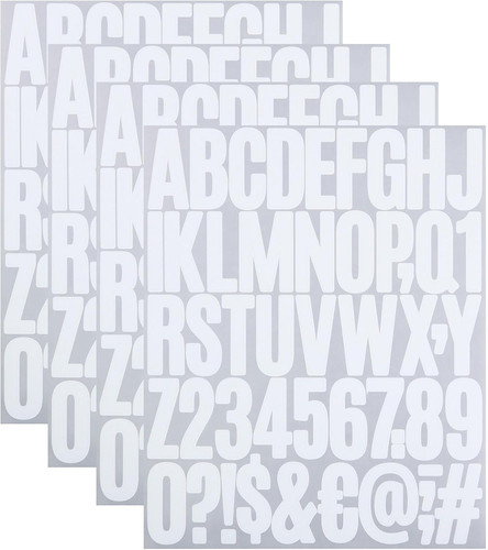Inch sticky vinyl letter - sticky,