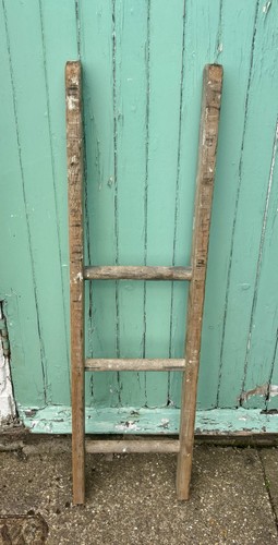 Vintage wooden step ladder - wooden,