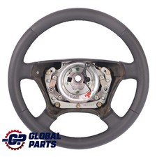 Mercedes W124 S124 C124 NEW Black Leather Steering Wheel Black Threads